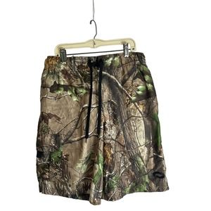 O'Rageous Camo Shorts Men's M Realtree‎ Elastic Waist String Mesh Lined Hunting